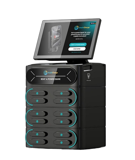 DushiCharge powerbank station op Curaçao